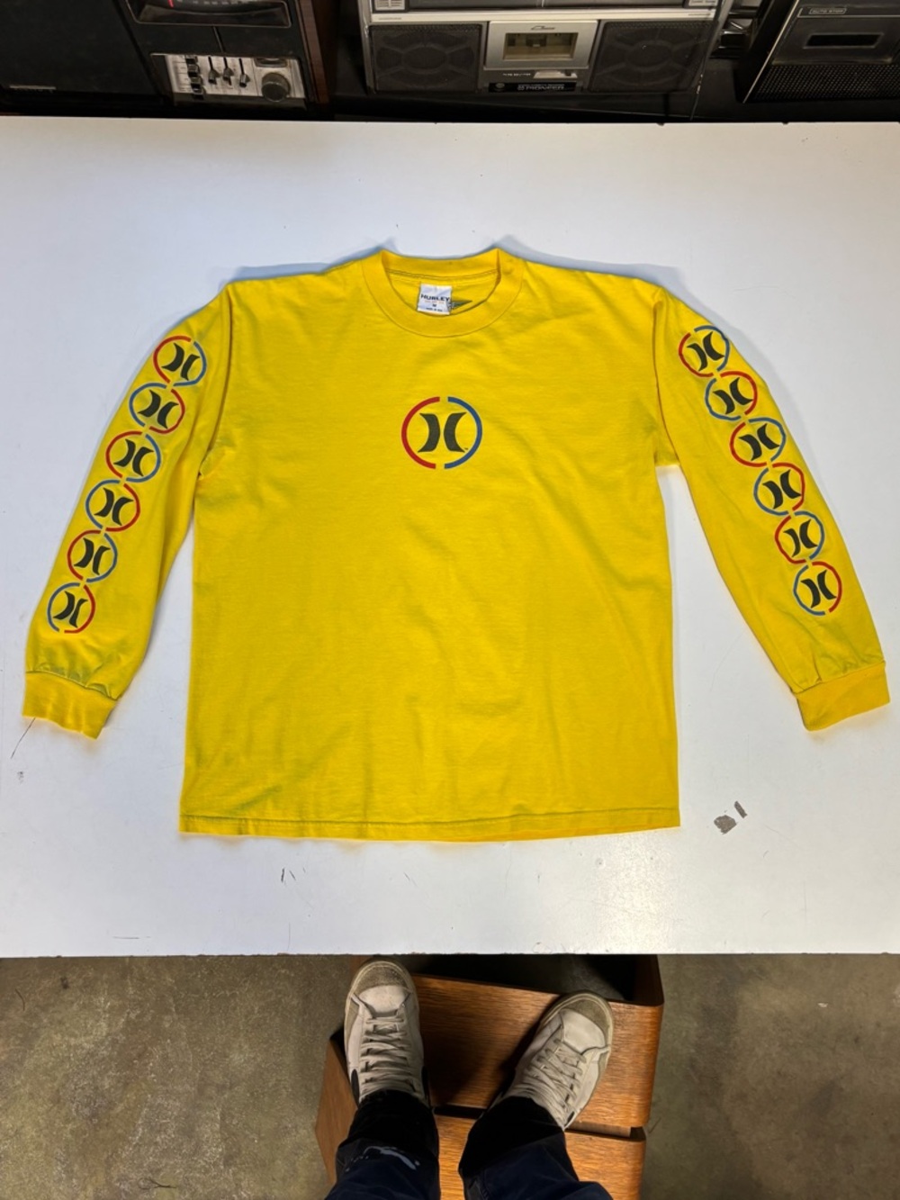 Vintage 90s Hirley long sleeve T-shirt, some mild flaws but used good condition